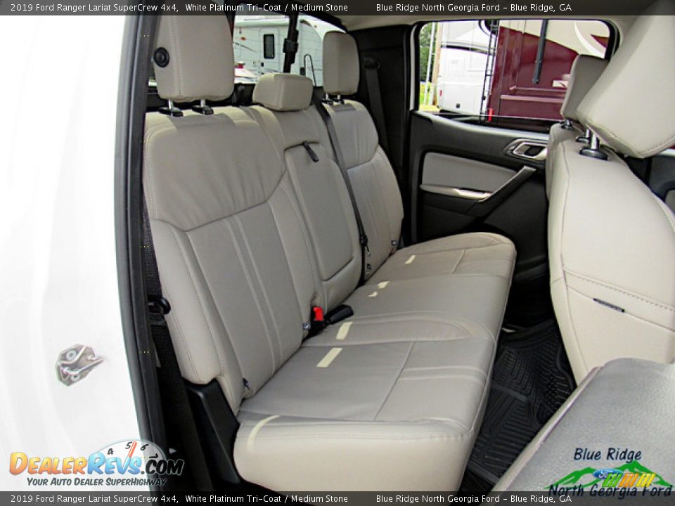2019 Ford Ranger Lariat SuperCrew 4x4 White Platinum Tri-Coat / Medium Stone Photo #13
