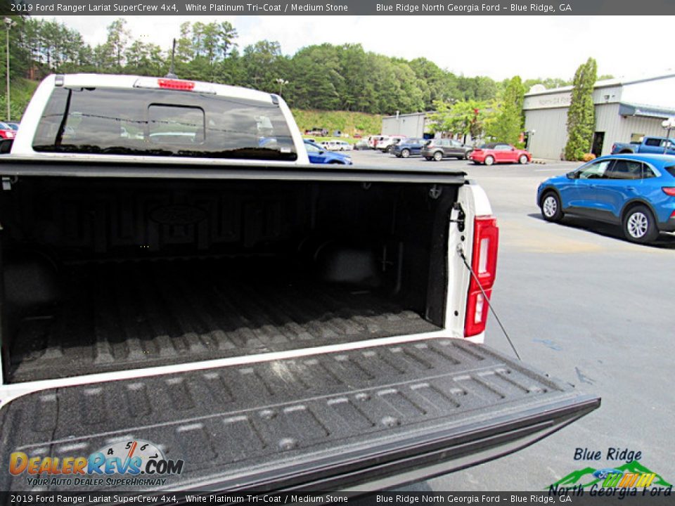 2019 Ford Ranger Lariat SuperCrew 4x4 White Platinum Tri-Coat / Medium Stone Photo #14