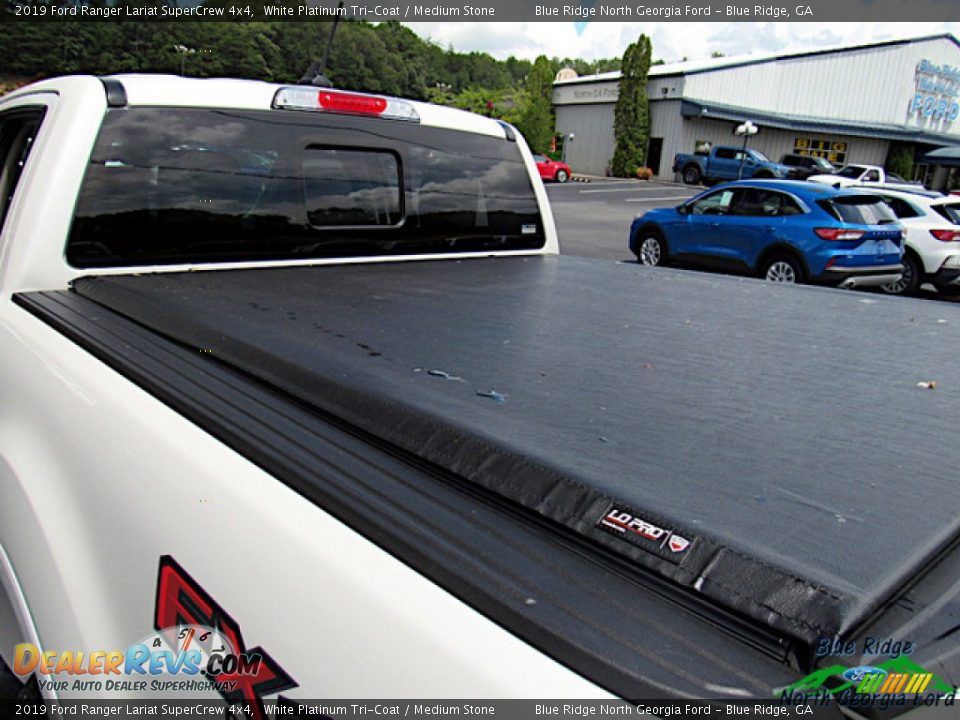 2019 Ford Ranger Lariat SuperCrew 4x4 White Platinum Tri-Coat / Medium Stone Photo #15