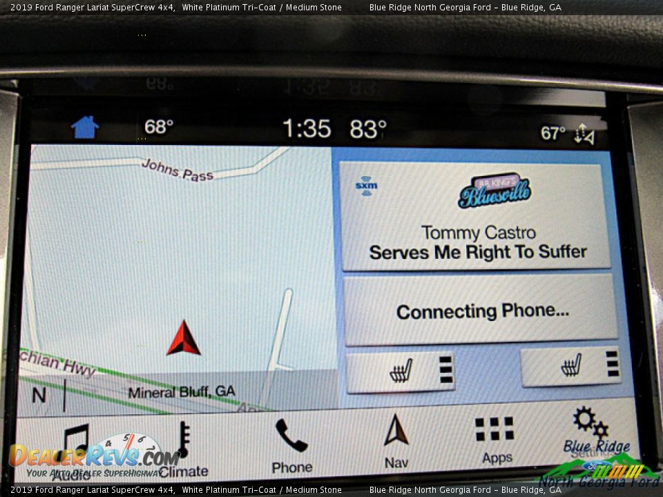 2019 Ford Ranger Lariat SuperCrew 4x4 White Platinum Tri-Coat / Medium Stone Photo #20