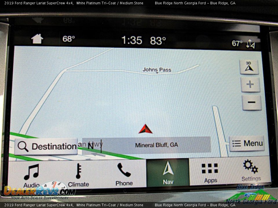 2019 Ford Ranger Lariat SuperCrew 4x4 White Platinum Tri-Coat / Medium Stone Photo #21