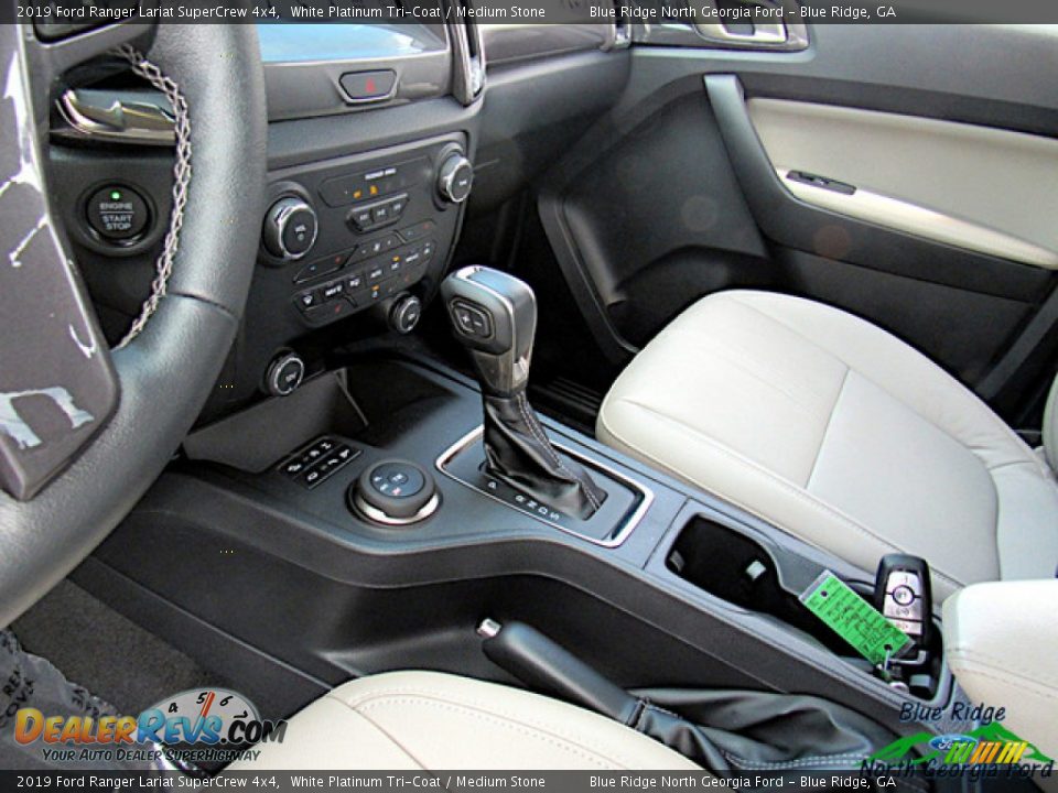 2019 Ford Ranger Lariat SuperCrew 4x4 White Platinum Tri-Coat / Medium Stone Photo #25