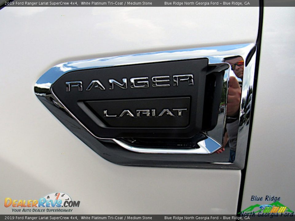 2019 Ford Ranger Lariat SuperCrew 4x4 White Platinum Tri-Coat / Medium Stone Photo #27