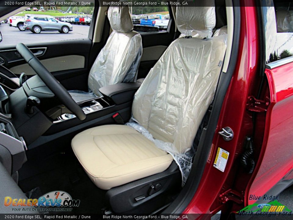 2020 Ford Edge SEL Rapid Red Metallic / Dune Photo #10
