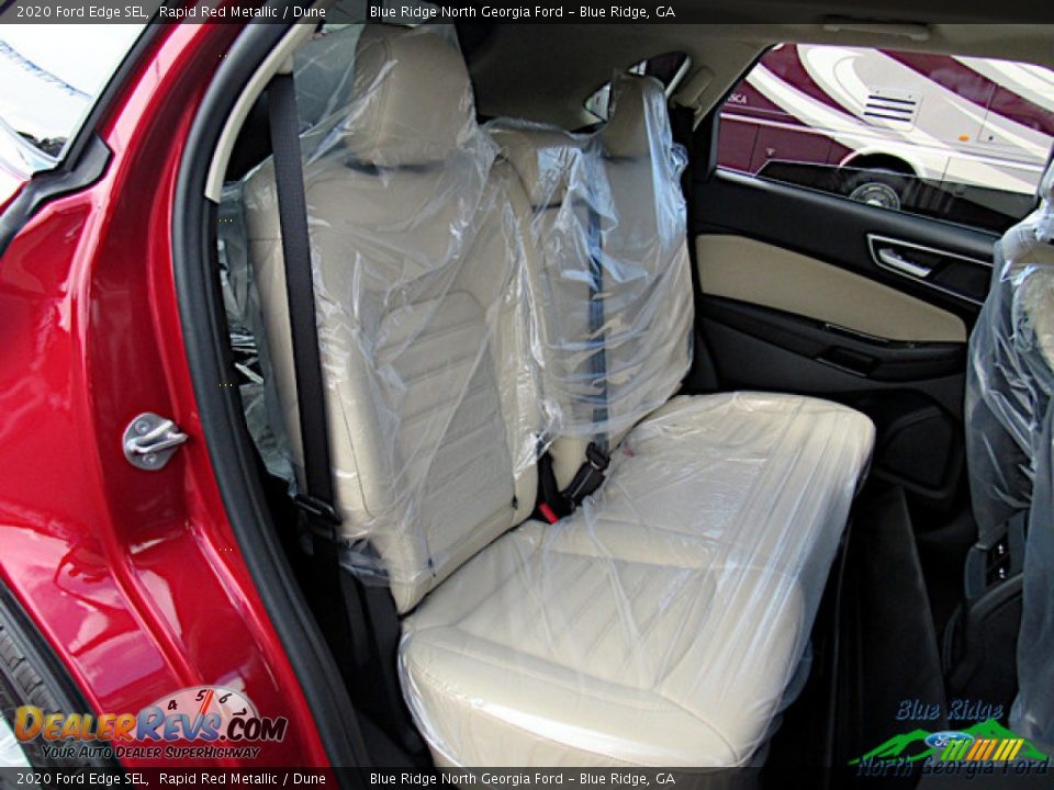 2020 Ford Edge SEL Rapid Red Metallic / Dune Photo #12