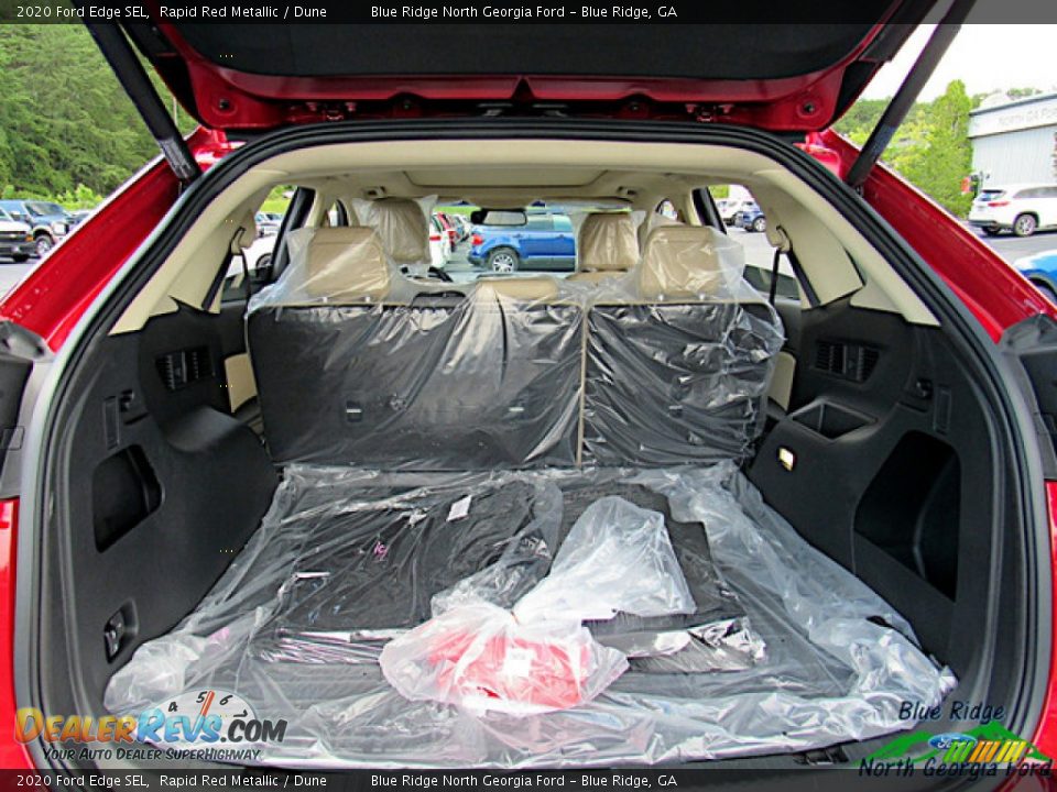 2020 Ford Edge SEL Rapid Red Metallic / Dune Photo #13