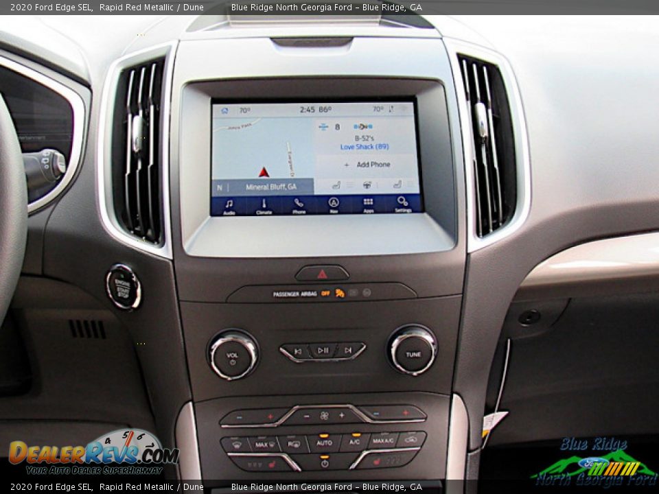 2020 Ford Edge SEL Rapid Red Metallic / Dune Photo #17