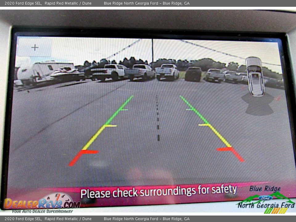 2020 Ford Edge SEL Rapid Red Metallic / Dune Photo #19