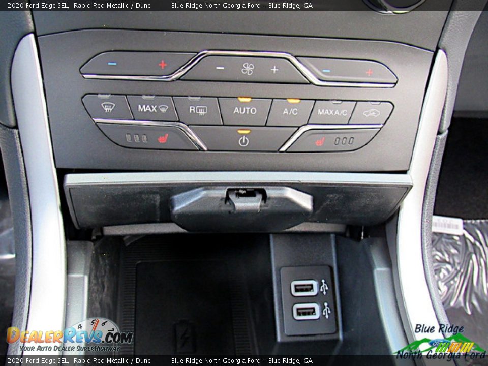 2020 Ford Edge SEL Rapid Red Metallic / Dune Photo #21