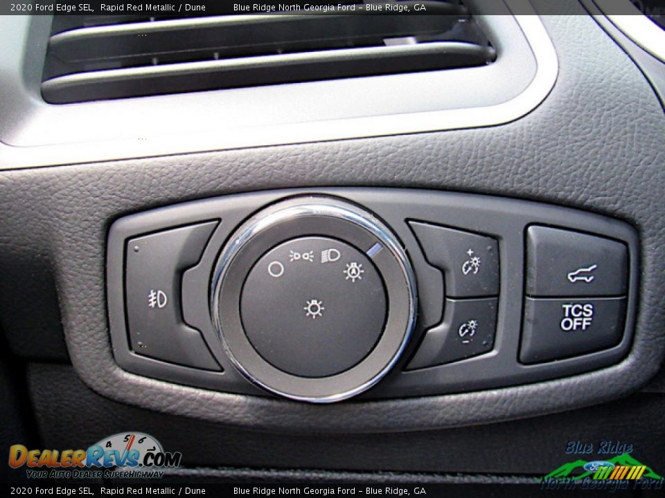 2020 Ford Edge SEL Rapid Red Metallic / Dune Photo #22