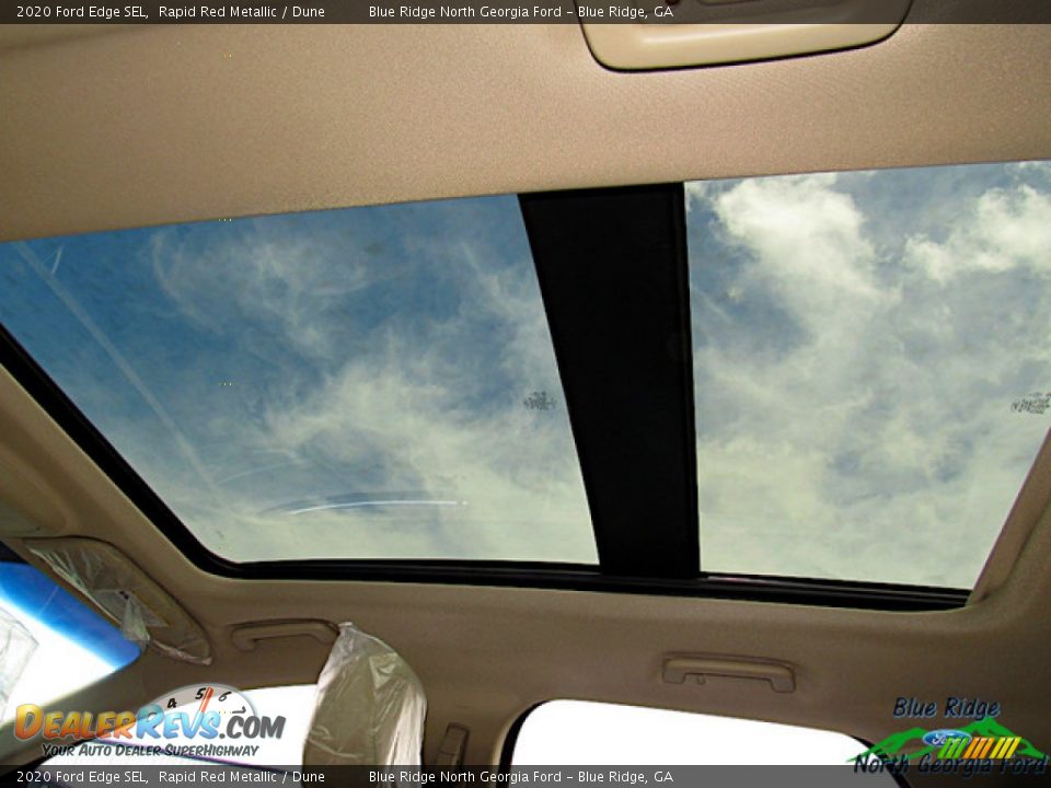 2020 Ford Edge SEL Rapid Red Metallic / Dune Photo #23