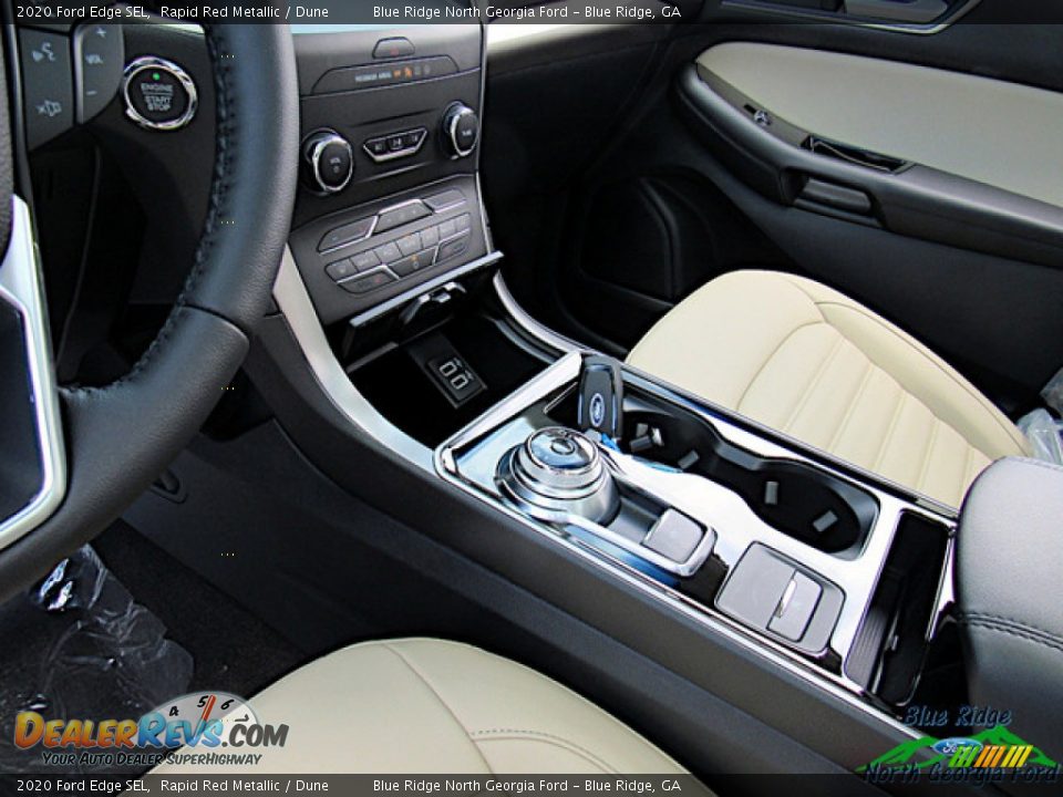 2020 Ford Edge SEL Rapid Red Metallic / Dune Photo #24