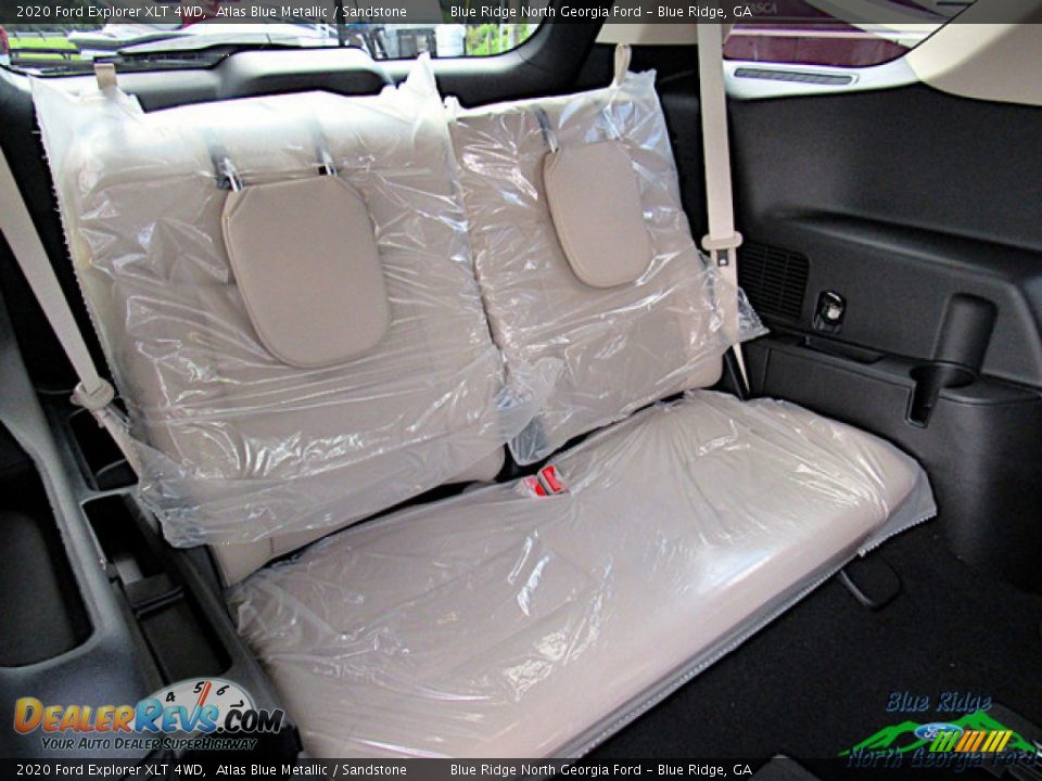 2020 Ford Explorer XLT 4WD Atlas Blue Metallic / Sandstone Photo #14