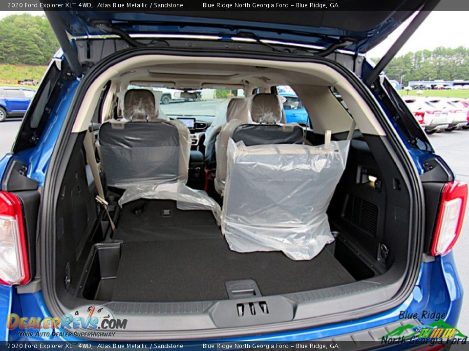 2020 Ford Explorer XLT 4WD Atlas Blue Metallic / Sandstone Photo #16