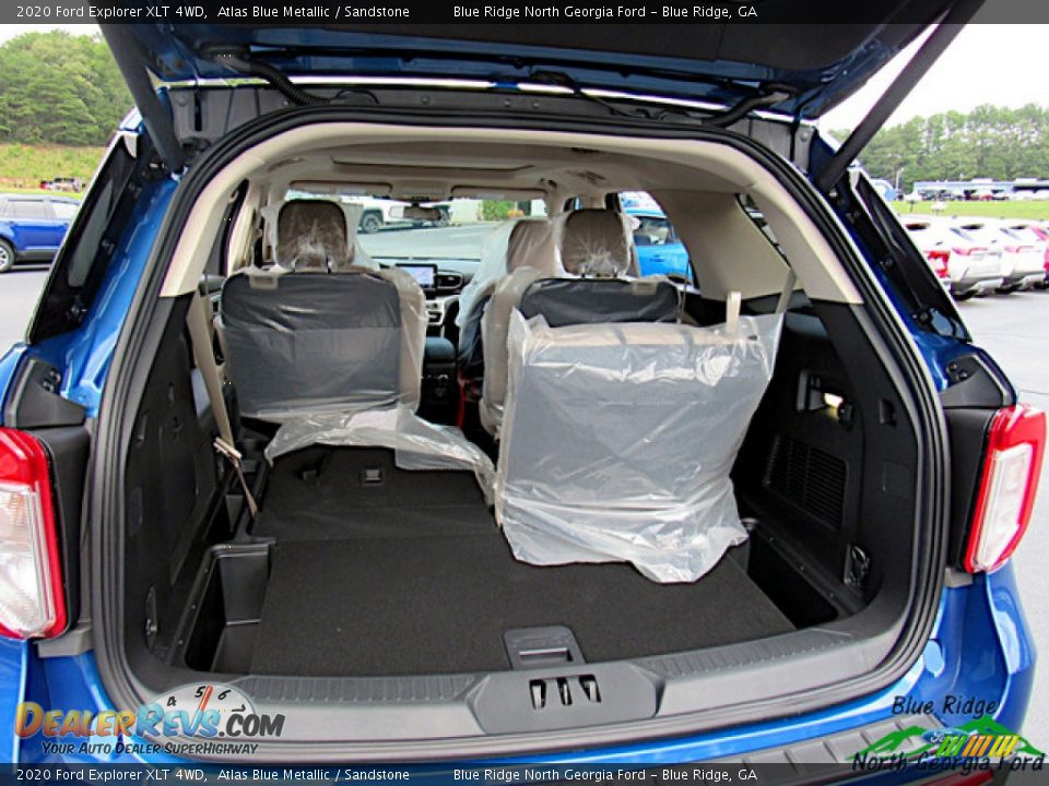 2020 Ford Explorer XLT 4WD Atlas Blue Metallic / Sandstone Photo #16