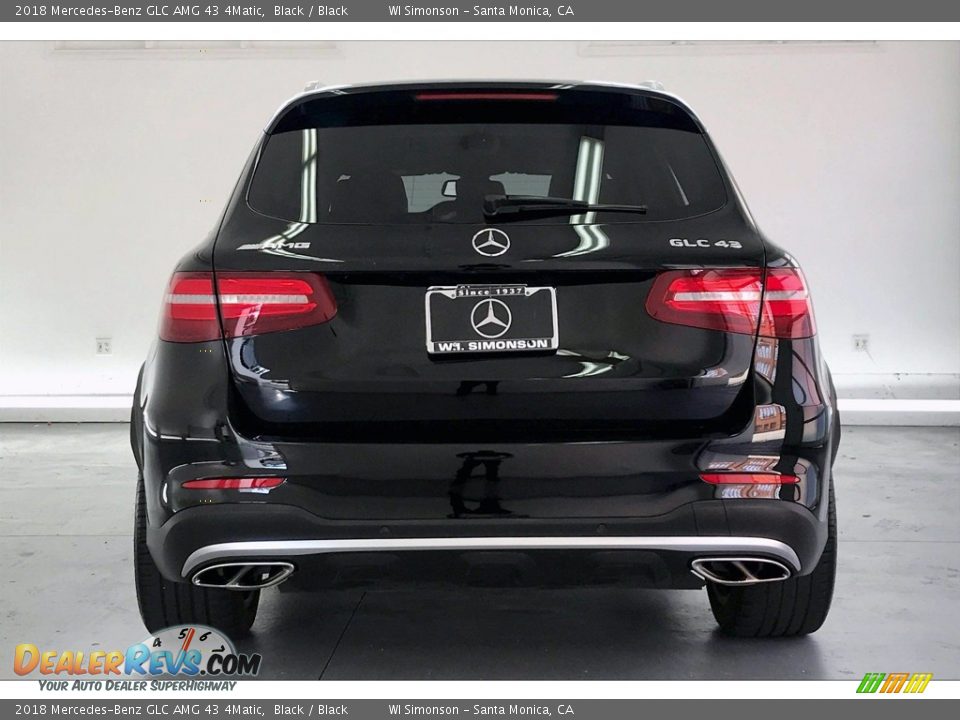 2018 Mercedes-Benz GLC AMG 43 4Matic Black / Black Photo #3