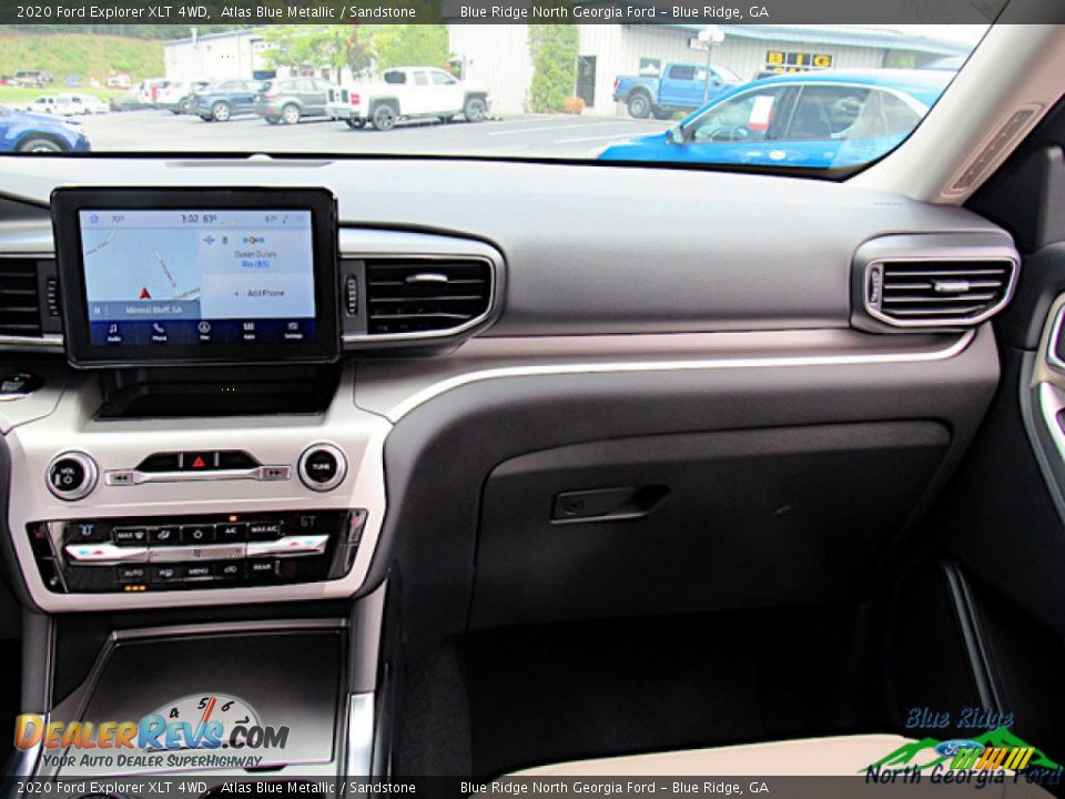 2020 Ford Explorer XLT 4WD Atlas Blue Metallic / Sandstone Photo #18