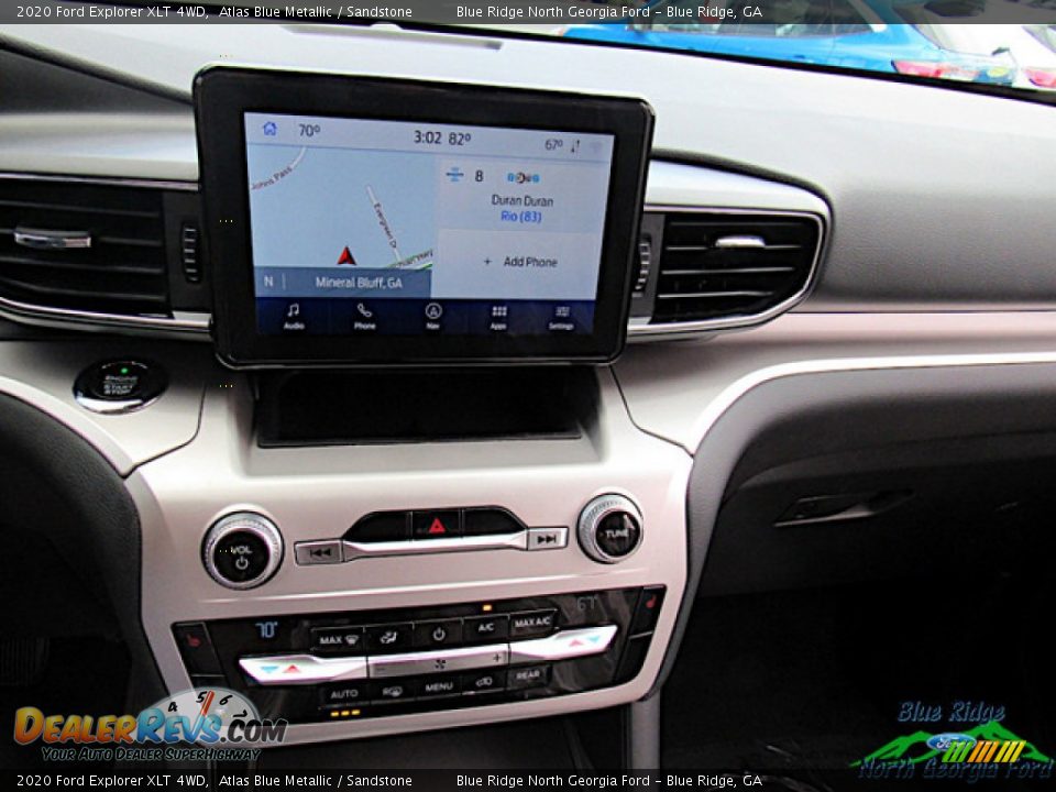 2020 Ford Explorer XLT 4WD Atlas Blue Metallic / Sandstone Photo #20