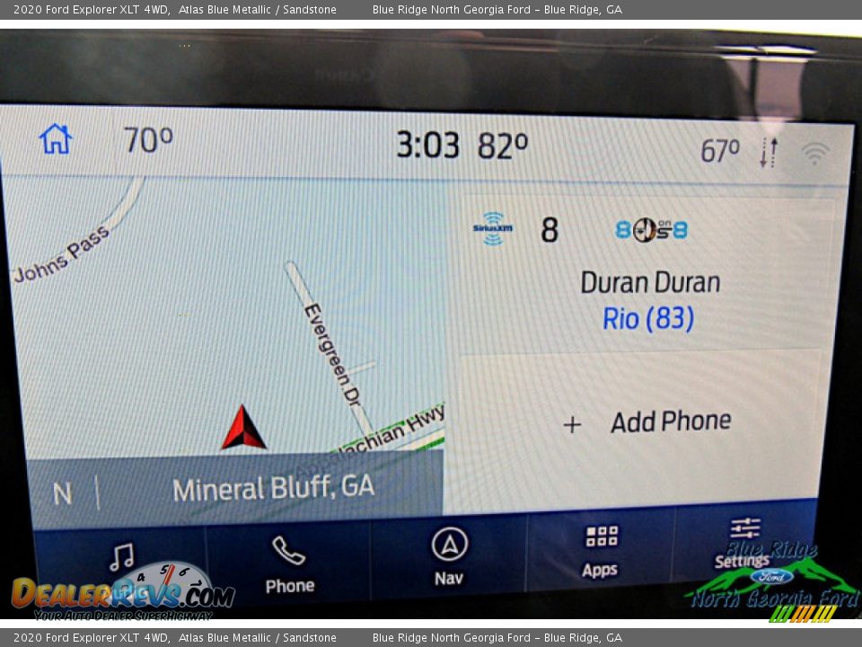 2020 Ford Explorer XLT 4WD Atlas Blue Metallic / Sandstone Photo #21