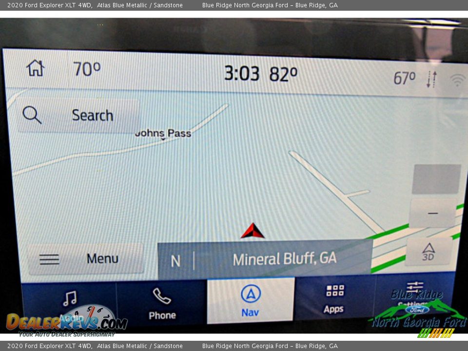 2020 Ford Explorer XLT 4WD Atlas Blue Metallic / Sandstone Photo #23