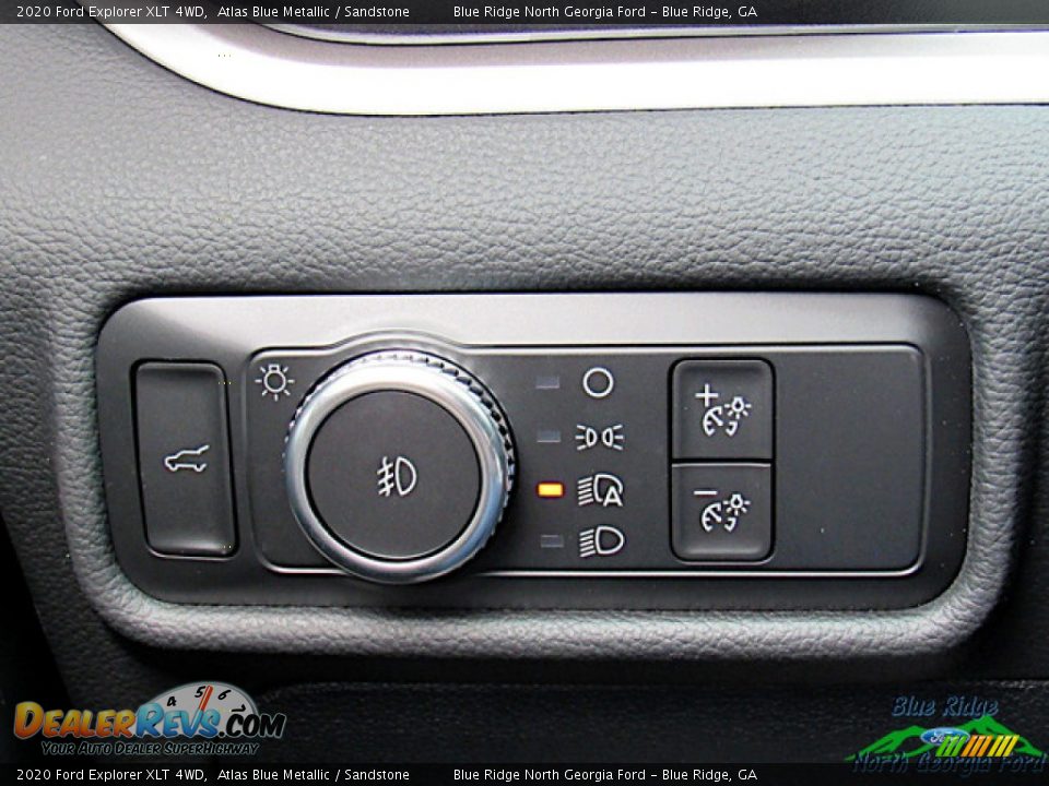 2020 Ford Explorer XLT 4WD Atlas Blue Metallic / Sandstone Photo #25