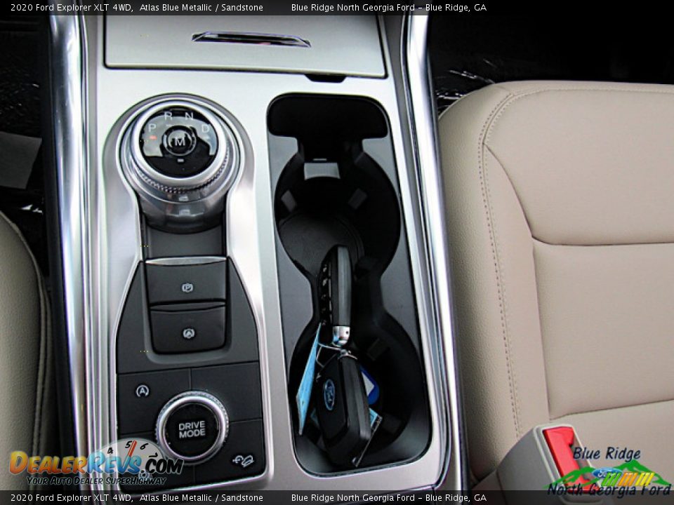 2020 Ford Explorer XLT 4WD Atlas Blue Metallic / Sandstone Photo #26