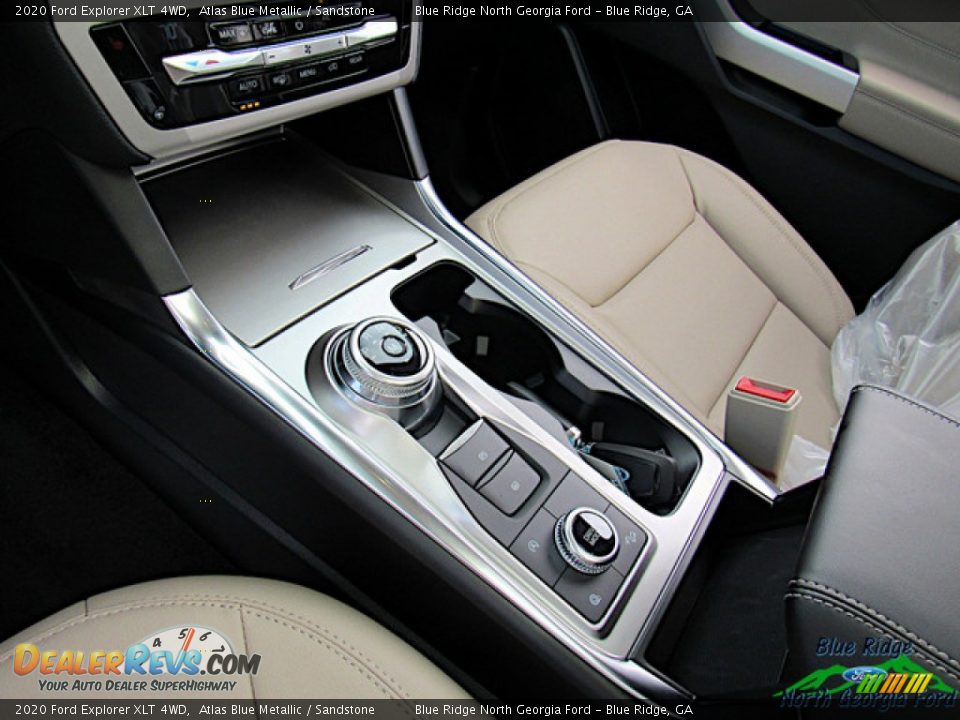 2020 Ford Explorer XLT 4WD Atlas Blue Metallic / Sandstone Photo #28