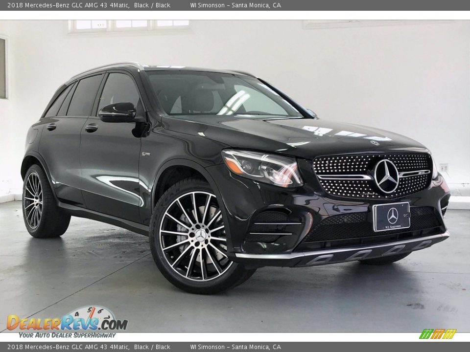 2018 Mercedes-Benz GLC AMG 43 4Matic Black / Black Photo #34