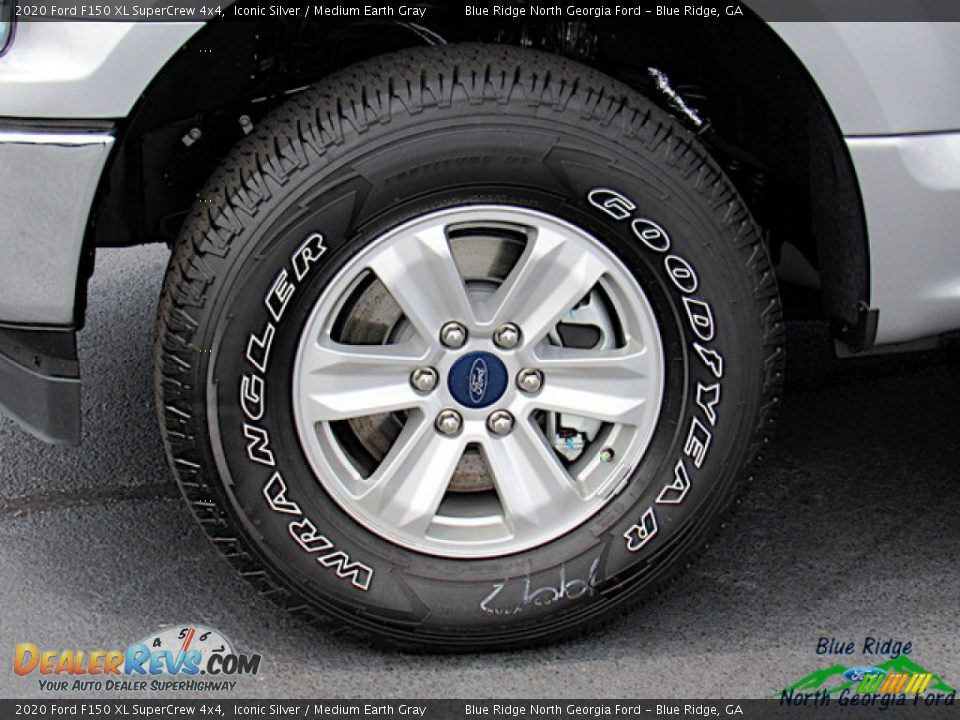 2020 Ford F150 XL SuperCrew 4x4 Iconic Silver / Medium Earth Gray Photo #9