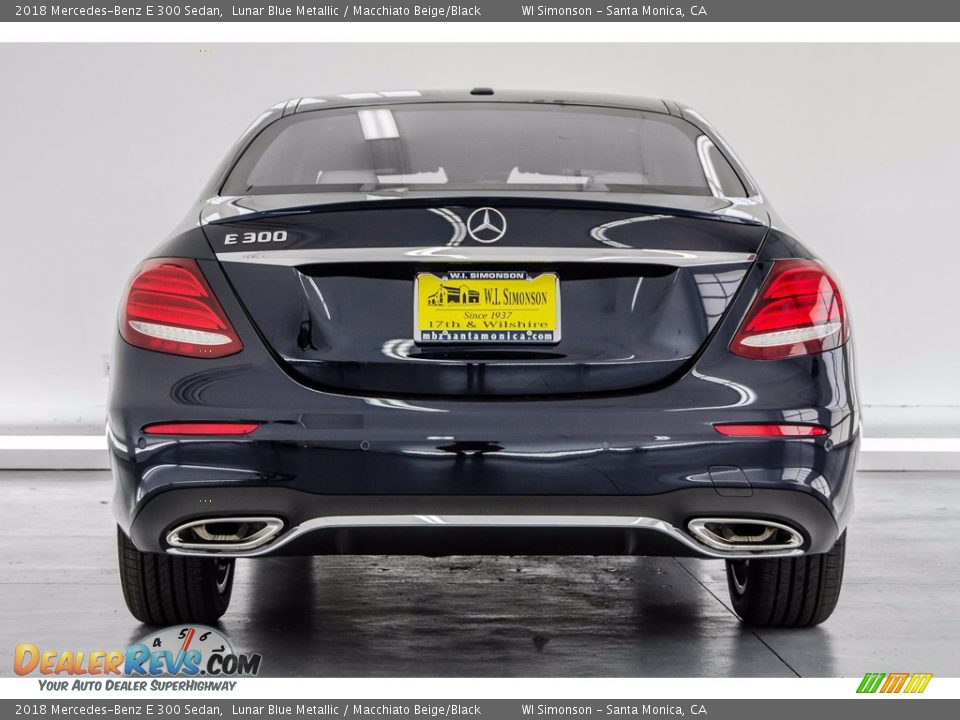 2018 Mercedes-Benz E 300 Sedan Lunar Blue Metallic / Macchiato Beige/Black Photo #4