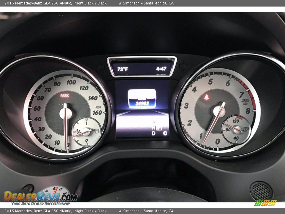 2016 Mercedes-Benz GLA 250 4Matic Gauges Photo #20