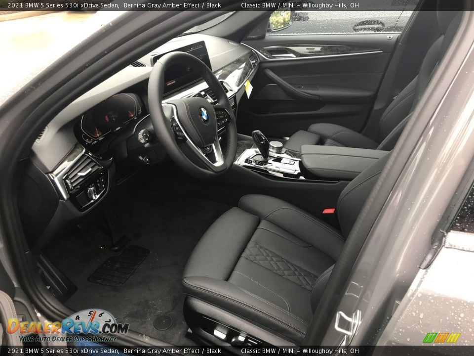 2021 BMW 5 Series 530i xDrive Sedan Bernina Gray Amber Effect / Black Photo #2