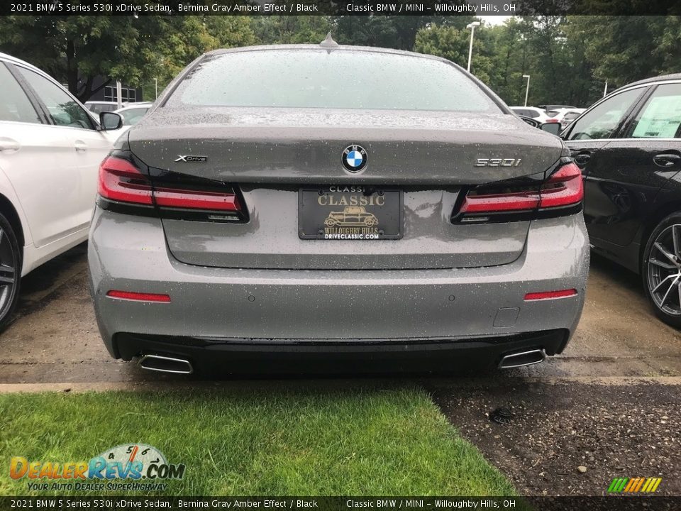 2021 BMW 5 Series 530i xDrive Sedan Bernina Gray Amber Effect / Black Photo #4