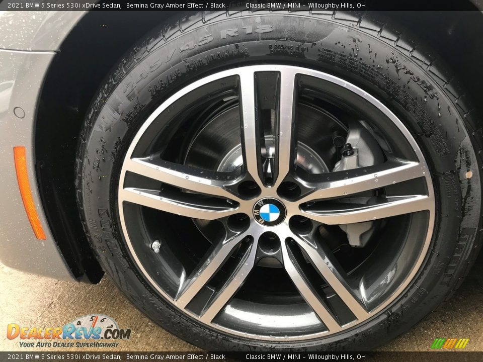 2021 BMW 5 Series 530i xDrive Sedan Bernina Gray Amber Effect / Black Photo #5