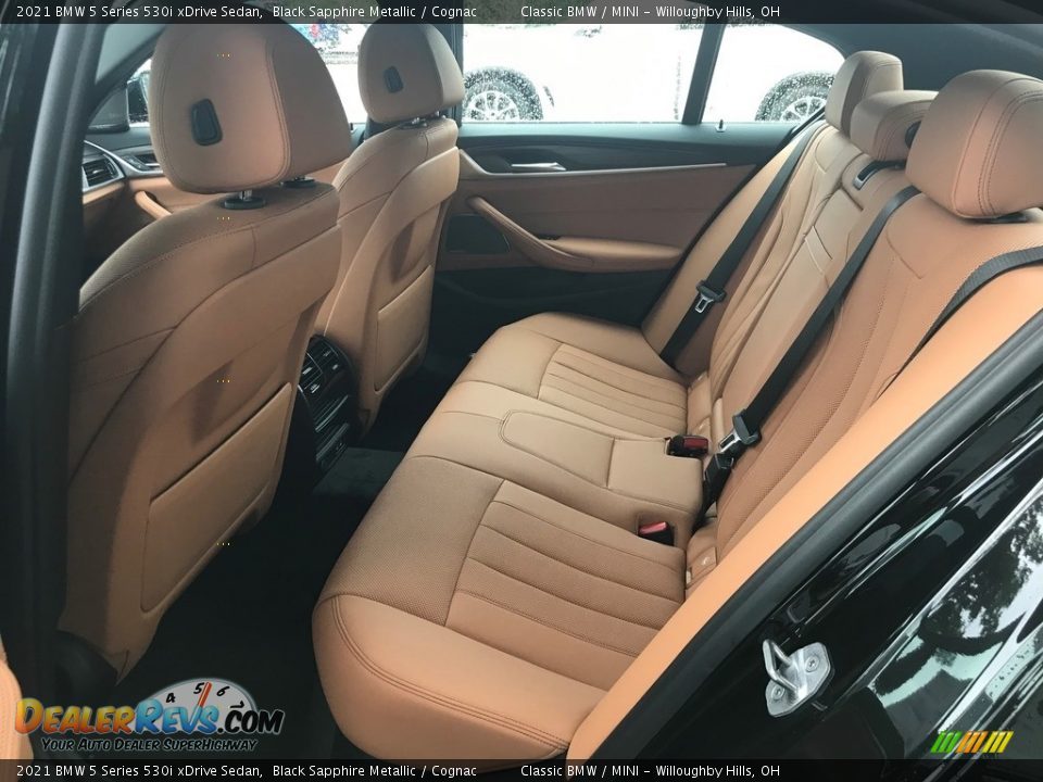 Rear Seat of 2021 BMW 5 Series 530i xDrive Sedan Photo #3