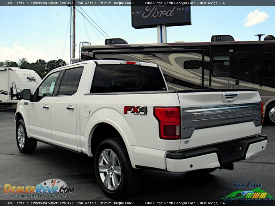 2020 Ford F150 Platinum SuperCrew 4x4 Star White / Platinum Unique Black Photo #3