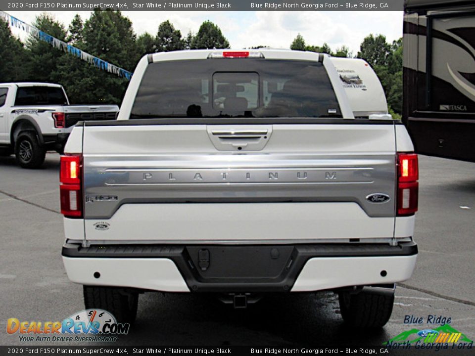 2020 Ford F150 Platinum SuperCrew 4x4 Star White / Platinum Unique Black Photo #4