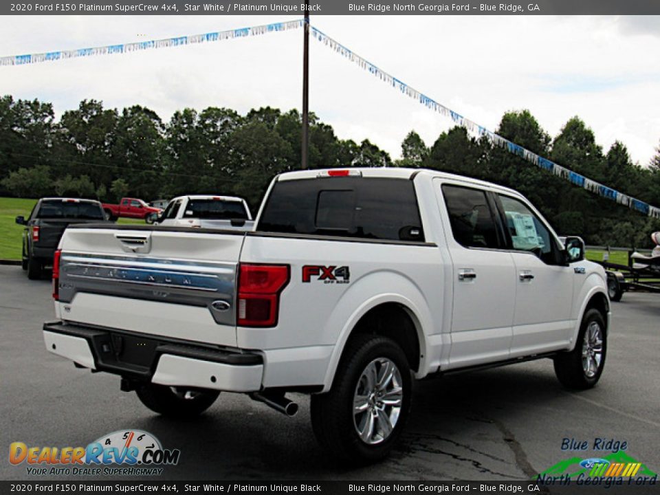 2020 Ford F150 Platinum SuperCrew 4x4 Star White / Platinum Unique Black Photo #5