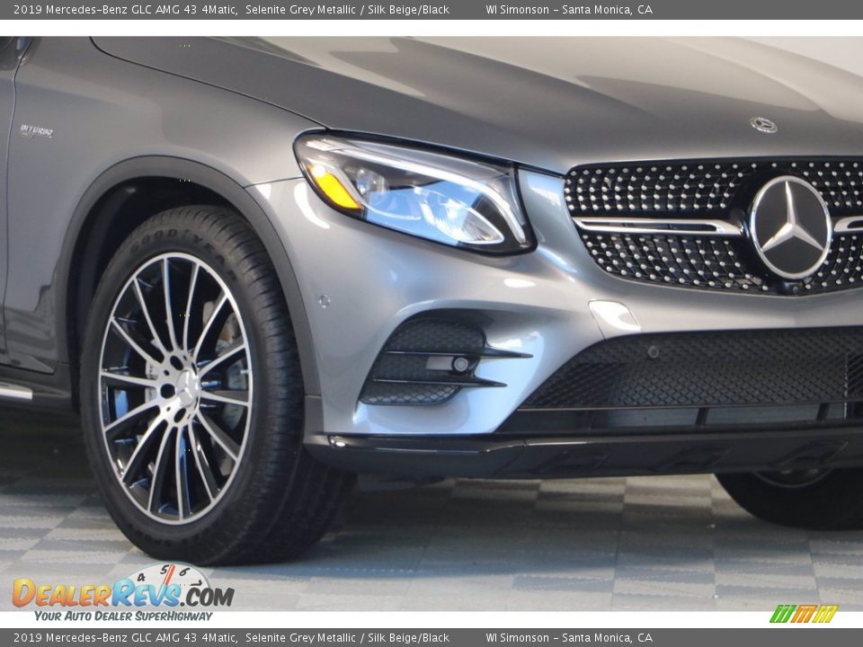 2019 Mercedes-Benz GLC AMG 43 4Matic Selenite Grey Metallic / Silk Beige/Black Photo #2