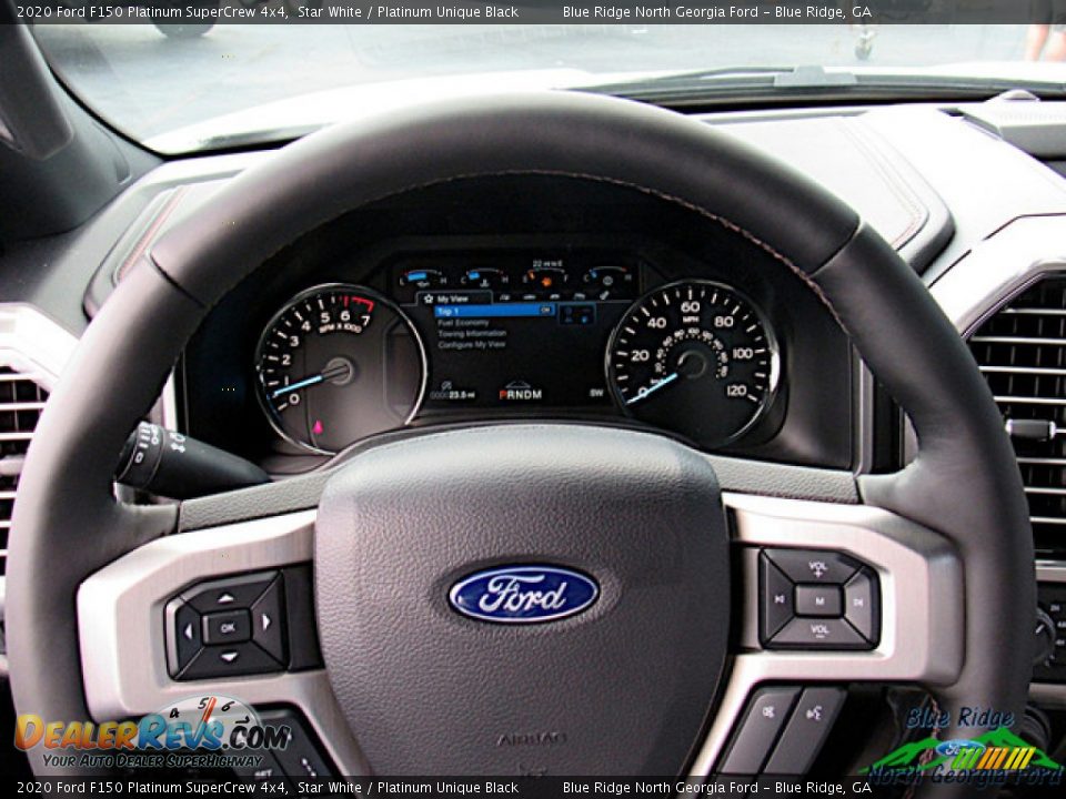 2020 Ford F150 Platinum SuperCrew 4x4 Star White / Platinum Unique Black Photo #18