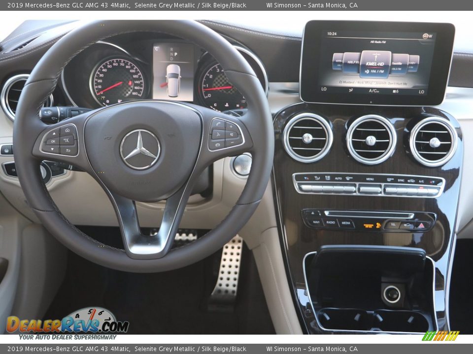 2019 Mercedes-Benz GLC AMG 43 4Matic Selenite Grey Metallic / Silk Beige/Black Photo #10