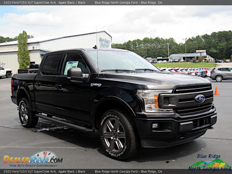2020 Ford F150 XLT SuperCrew 4x4 Agate Black / Black Photo #7