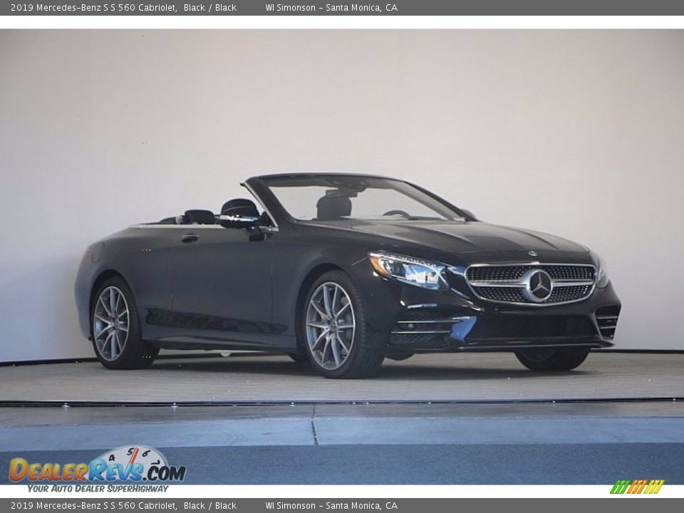 2019 Mercedes-Benz S S 560 Cabriolet Black / Black Photo #2