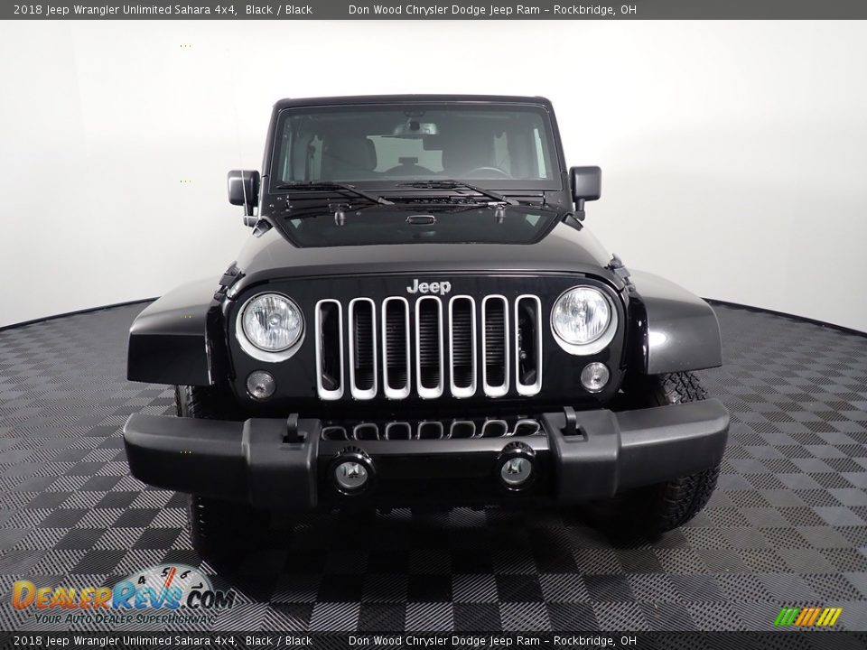 2018 Jeep Wrangler Unlimited Sahara 4x4 Black / Black Photo #6