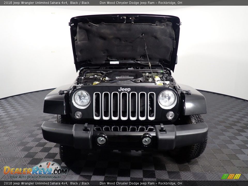 2018 Jeep Wrangler Unlimited Sahara 4x4 Black / Black Photo #7