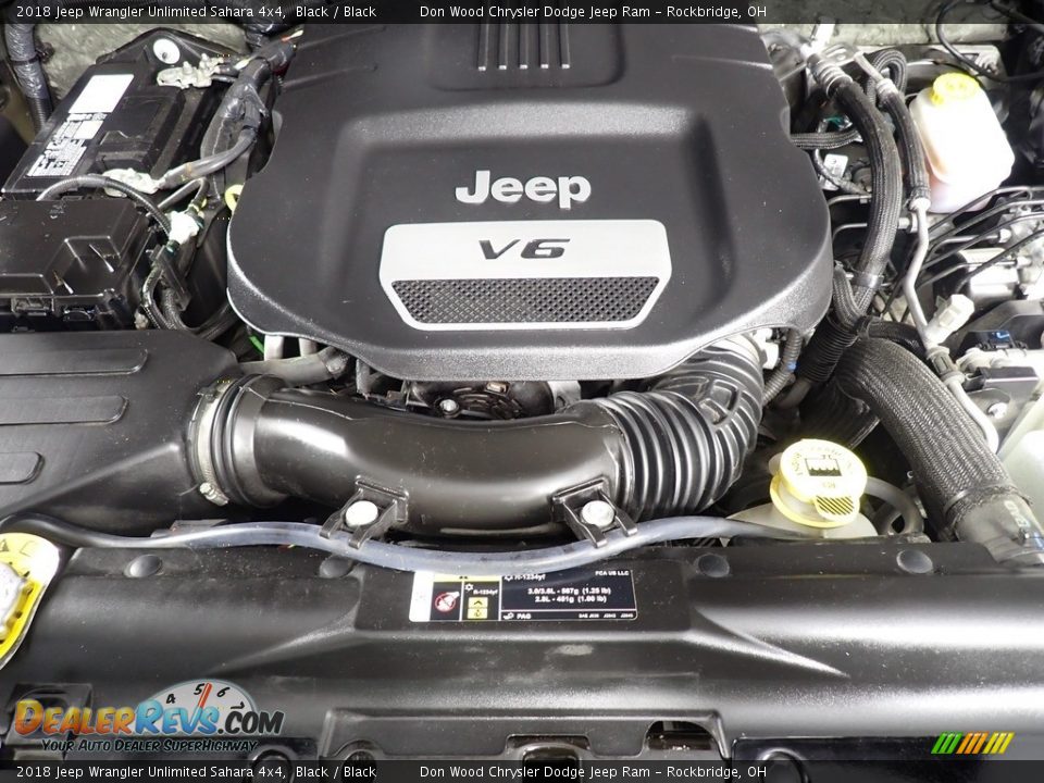 2018 Jeep Wrangler Unlimited Sahara 4x4 Black / Black Photo #8