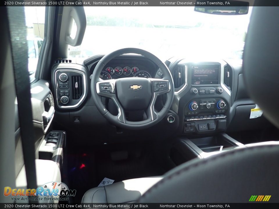 2020 Chevrolet Silverado 1500 LTZ Crew Cab 4x4 Northsky Blue Metallic / Jet Black Photo #13