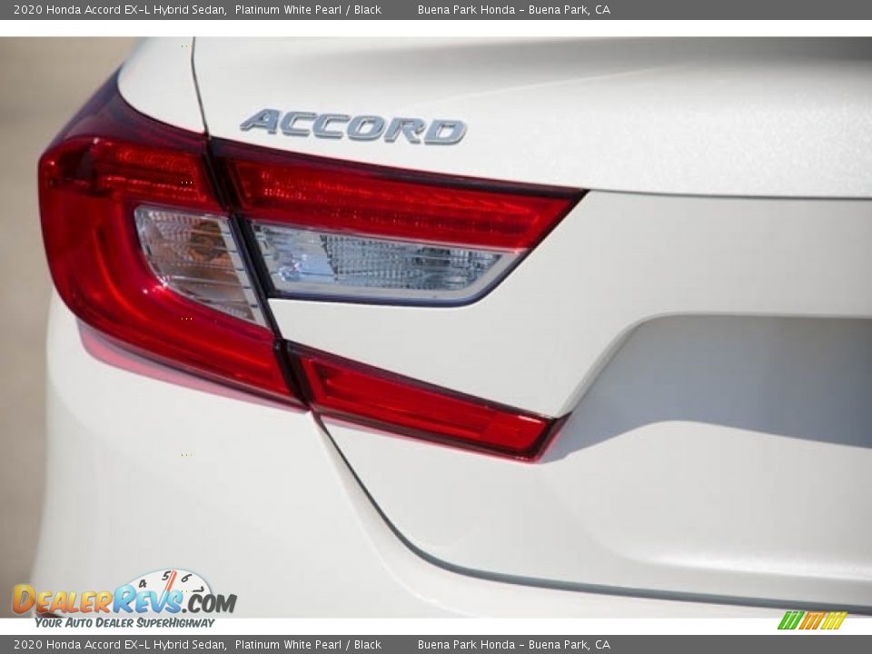 2020 Honda Accord EX-L Hybrid Sedan Platinum White Pearl / Black Photo #6