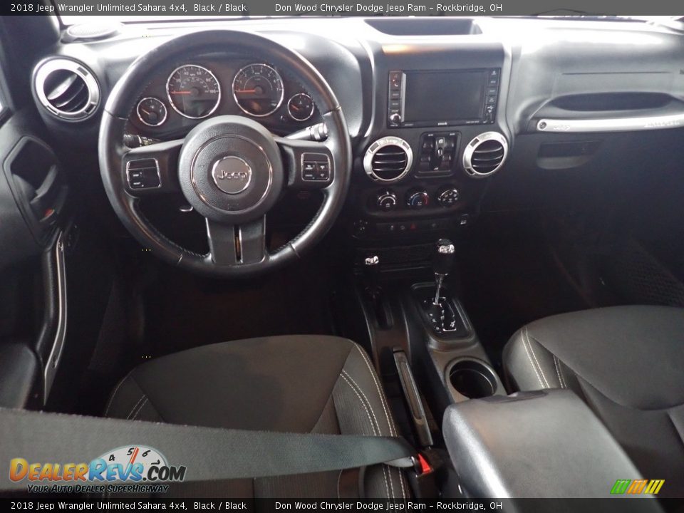 2018 Jeep Wrangler Unlimited Sahara 4x4 Black / Black Photo #26