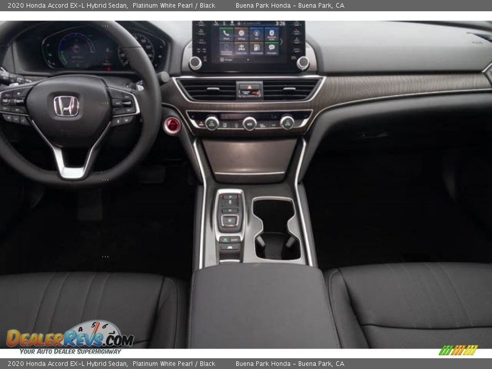 2020 Honda Accord EX-L Hybrid Sedan Platinum White Pearl / Black Photo #17